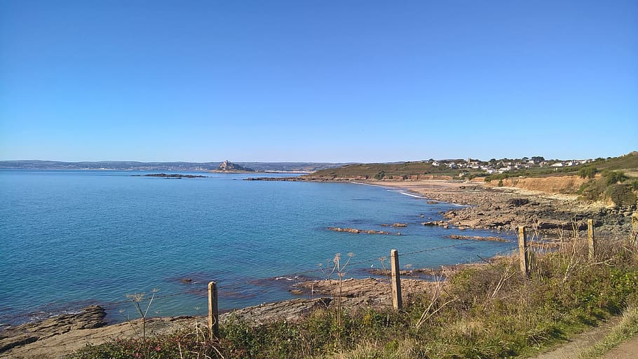 cornwall, sea, ocean, water, scenic, coastal, landscape, cornish HD wallpaper