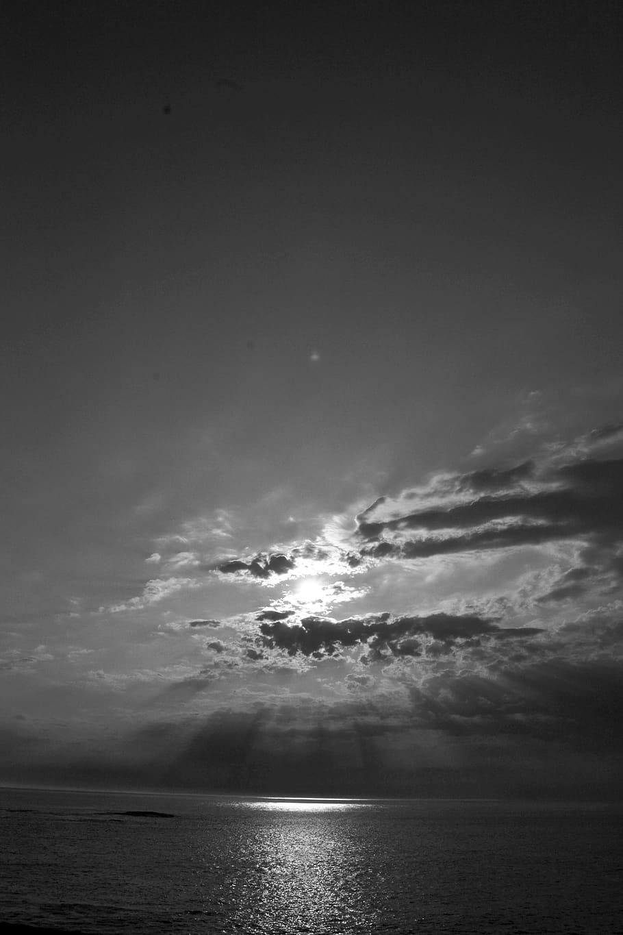 sky, cloud - sky, sea, scenics - nature, beauty in nature, water HD wallpaper