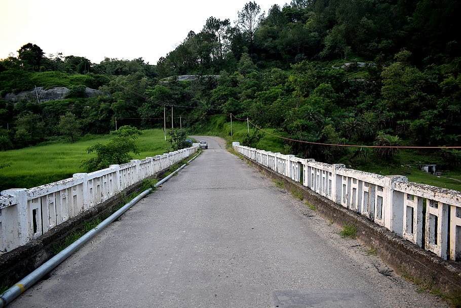 road, bridge, landscape, architecture, nature, travel, infrastructure HD wallpaper