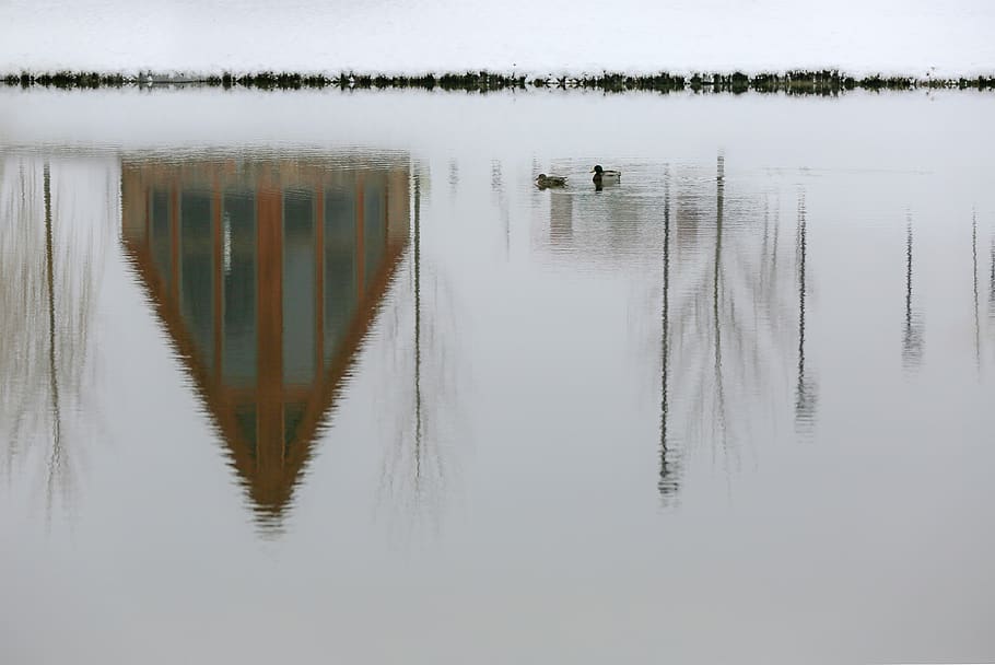 reflection, water, lake, waterfront, day, no people, beauty in nature HD wallpaper