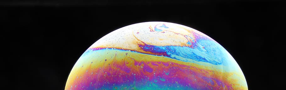 bubble, color, iridescent, impact, colors, shimmer, colorful, HD wallpaper