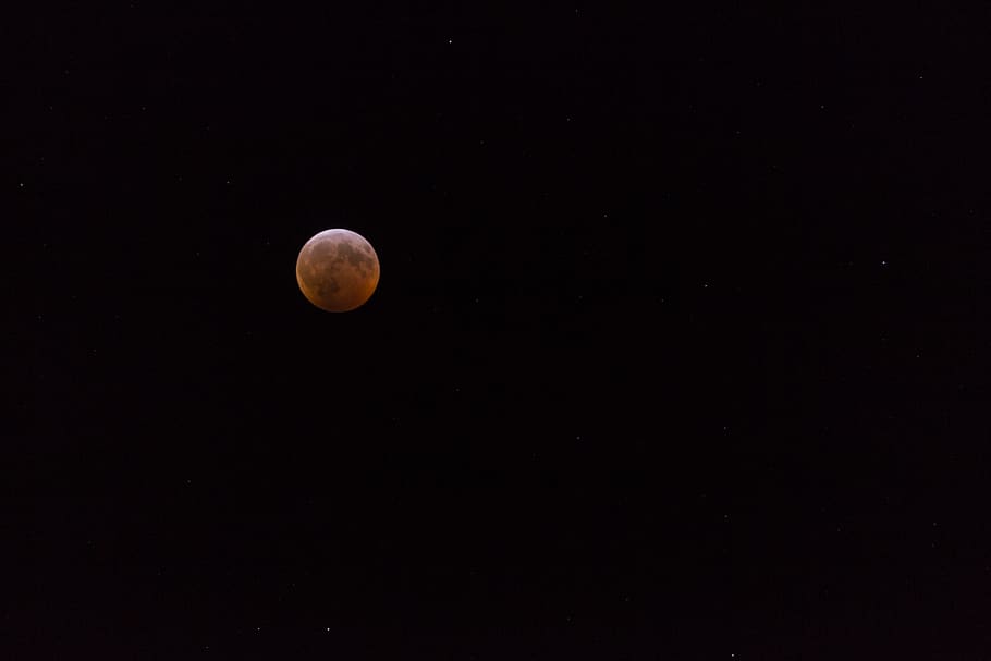 full moon, nature, outdoors, eclipse, lunar eclipse, night, astronomy HD wallpaper
