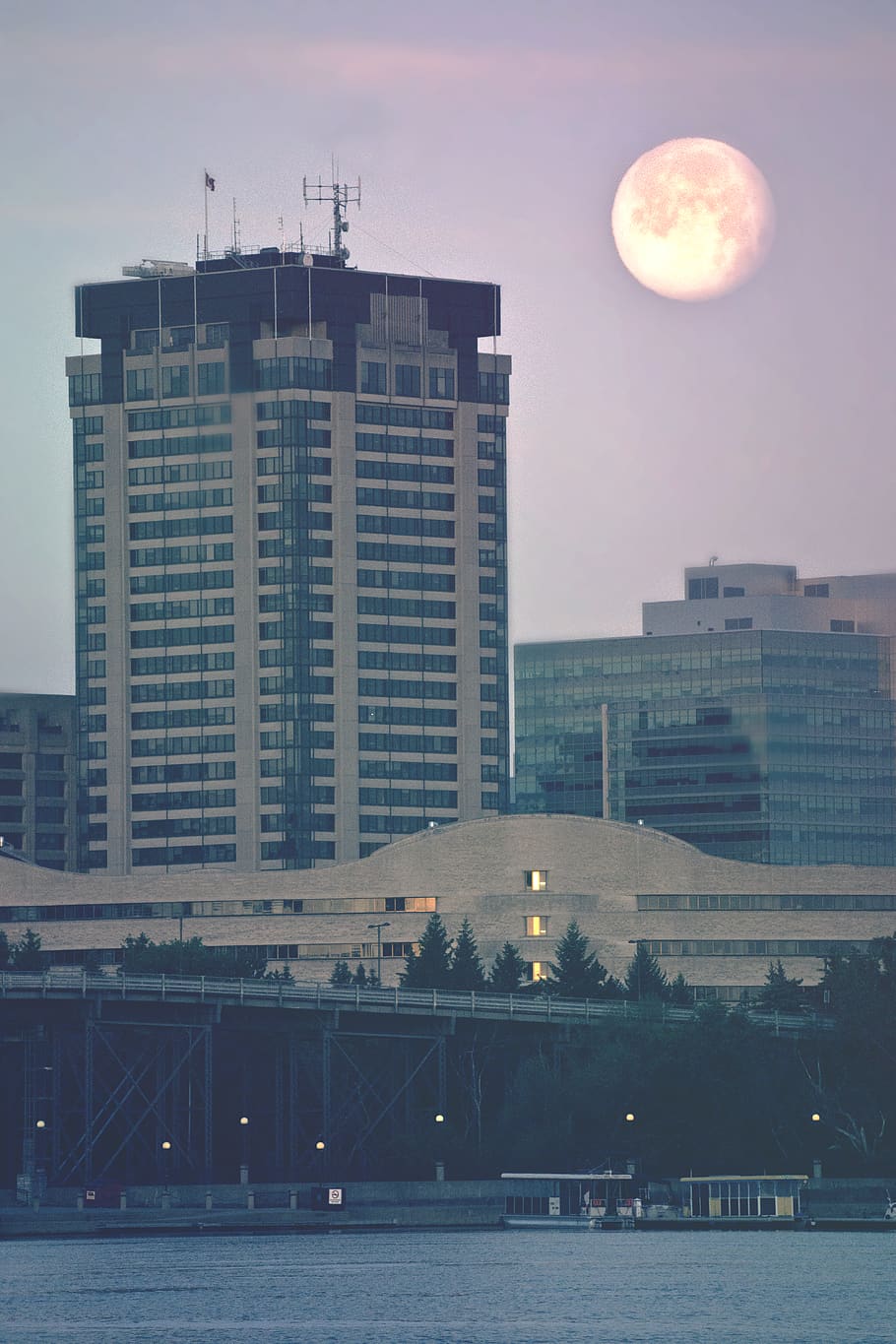 canada, ottawa, river, nature, building, sunrise, bridge, architecture, HD wallpaper