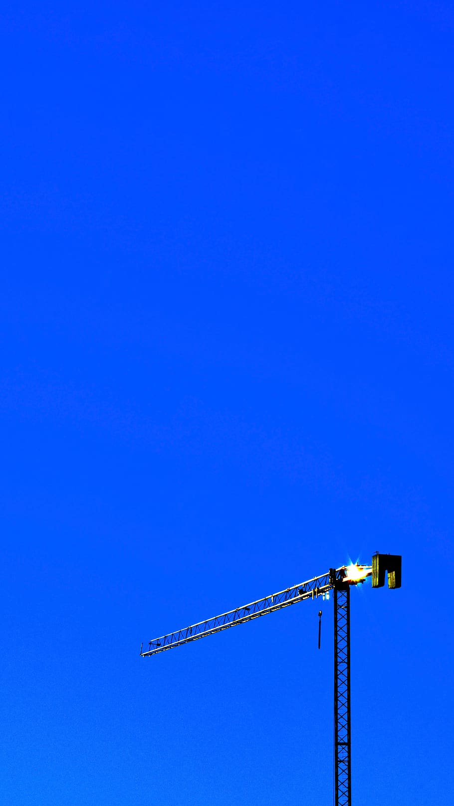 italy, trieste, blue, sky, copy space, construction industry