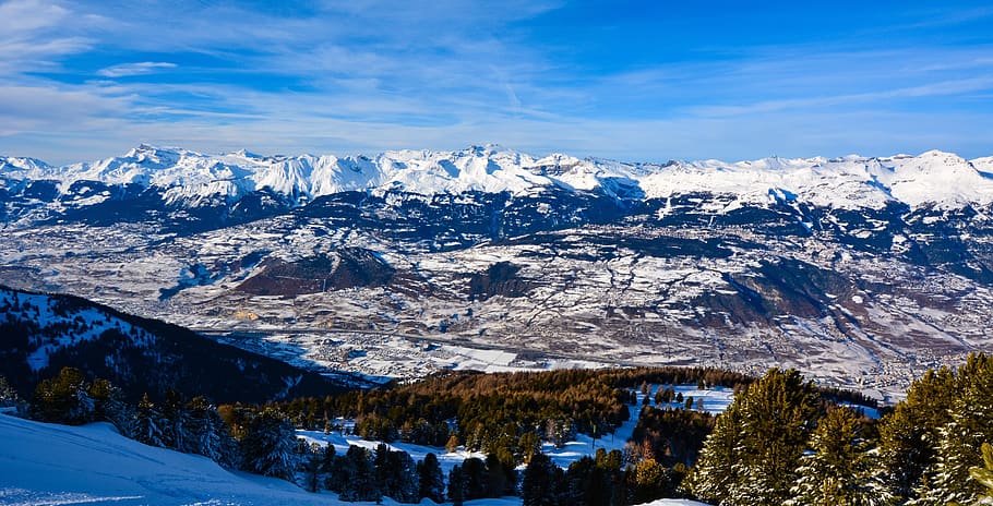 winter, mountain, snow, nature, cold, mountains, snowy, switzerland HD wallpaper
