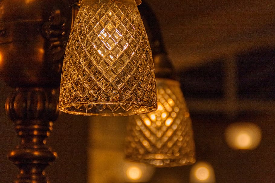 lighting equipment, indoors, hanging, illuminated, close-up HD wallpaper