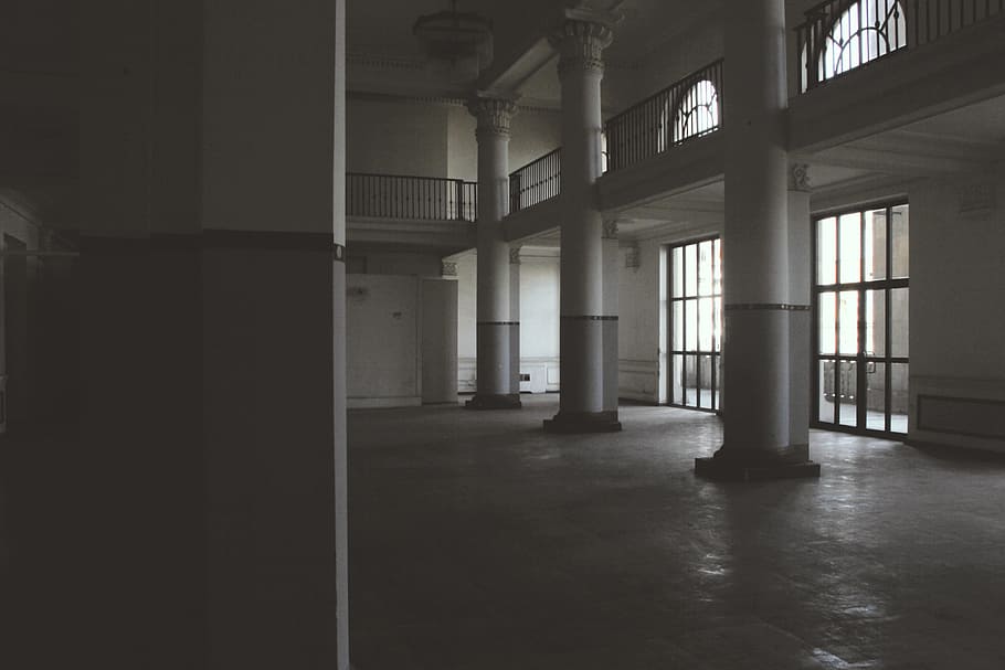 Photo of Columns Near Railings, architecture, building, door HD wallpaper