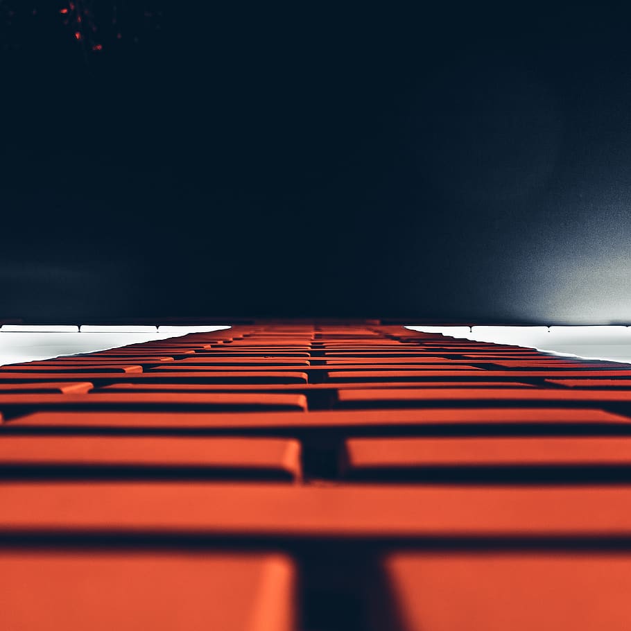 bricks, brickwork, close-up, dark, design, light, low angle photography HD wallpaper