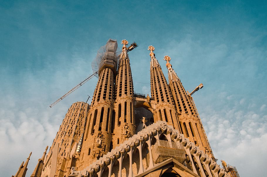 sky, architecture, built structure, building exterior, low angle view HD wallpaper