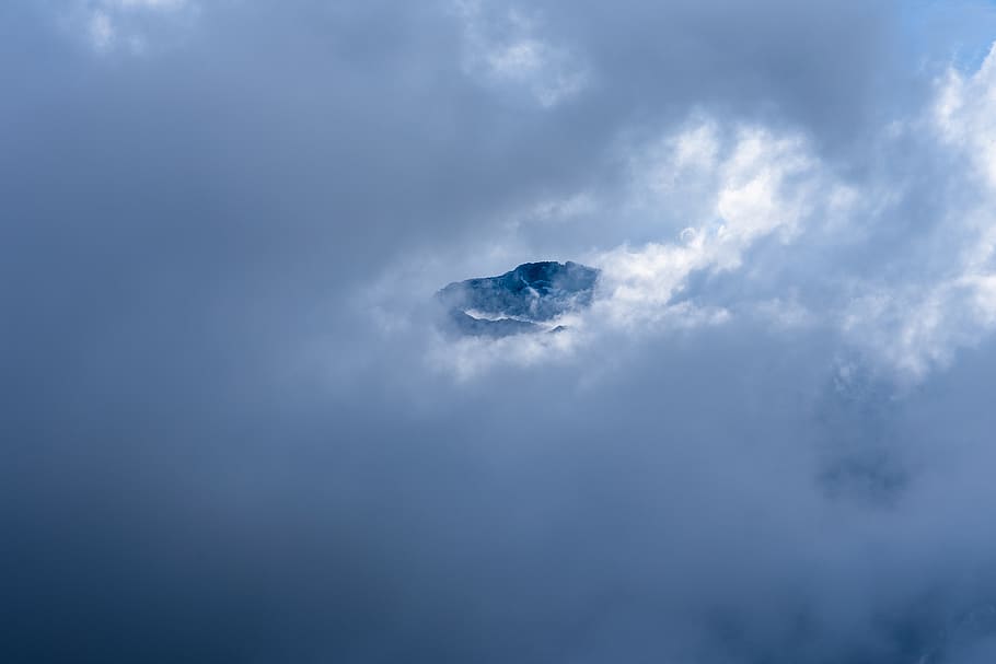 white and gray clouds during daytime, austria, oberlienz, weather HD wallpaper