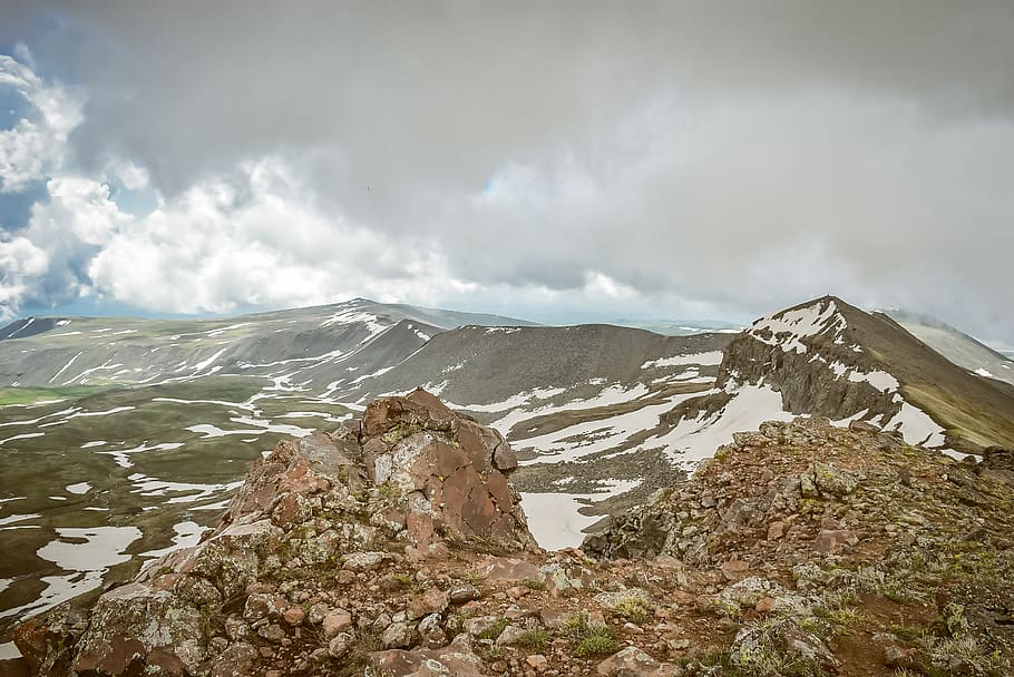 nature, outdoors, mountain, mountain range, slope, plateau HD wallpaper