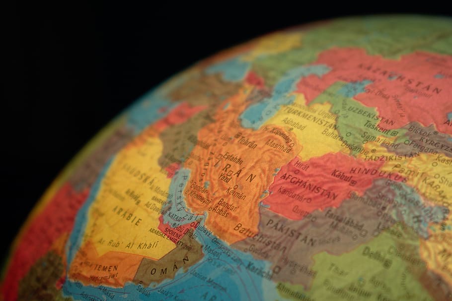 globe, country, iran, map, asia, state, states, continent, continents HD wallpaper