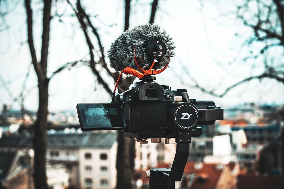 black camera with gimbal, photography themes, camera - photographic equipment HD wallpaper