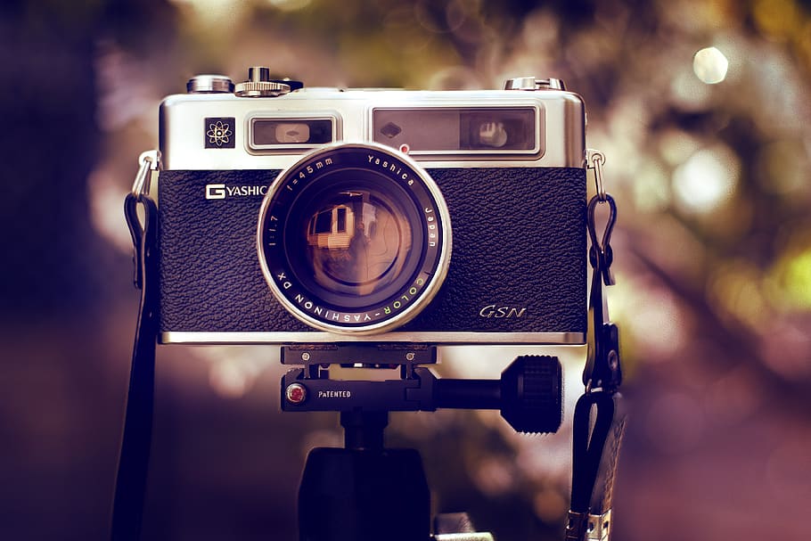 black DSLR camera, electronics, camera - photographic equipment HD wallpaper