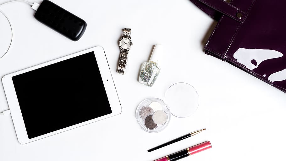 table, high angle view, still life, indoors, technology, pen, HD wallpaper