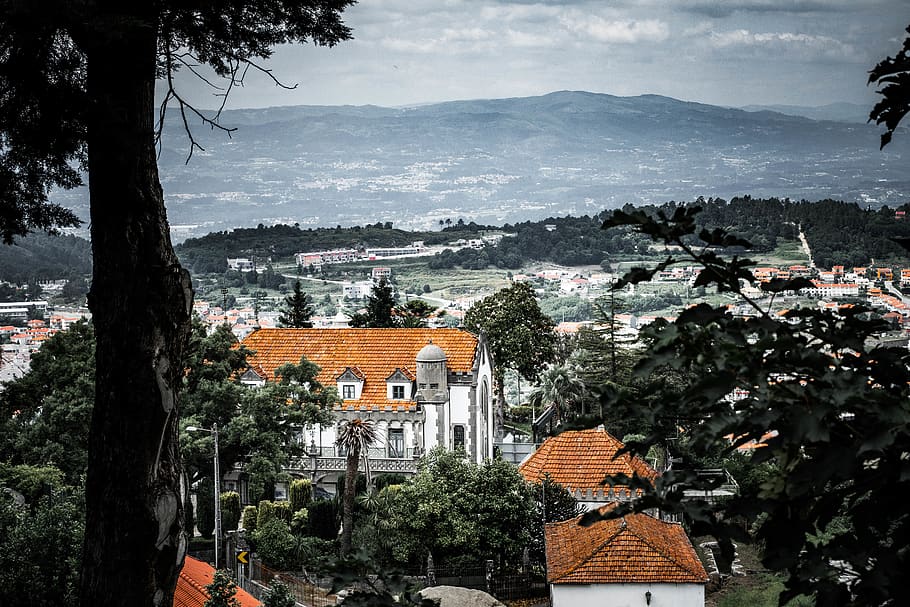 portugal, architecture, tree, built structure, building exterior HD wallpaper