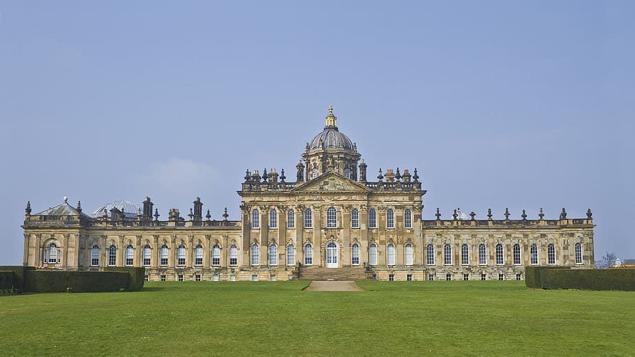 Beige and Grey Palace, ancient, architecture, attraction, blue sky HD wallpaper
