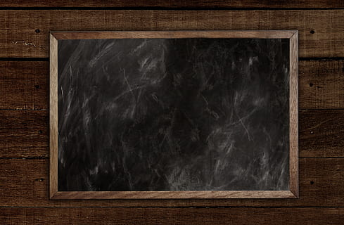 Royalty-Free photo: Person with index finger on chalkboard digital wallpaper