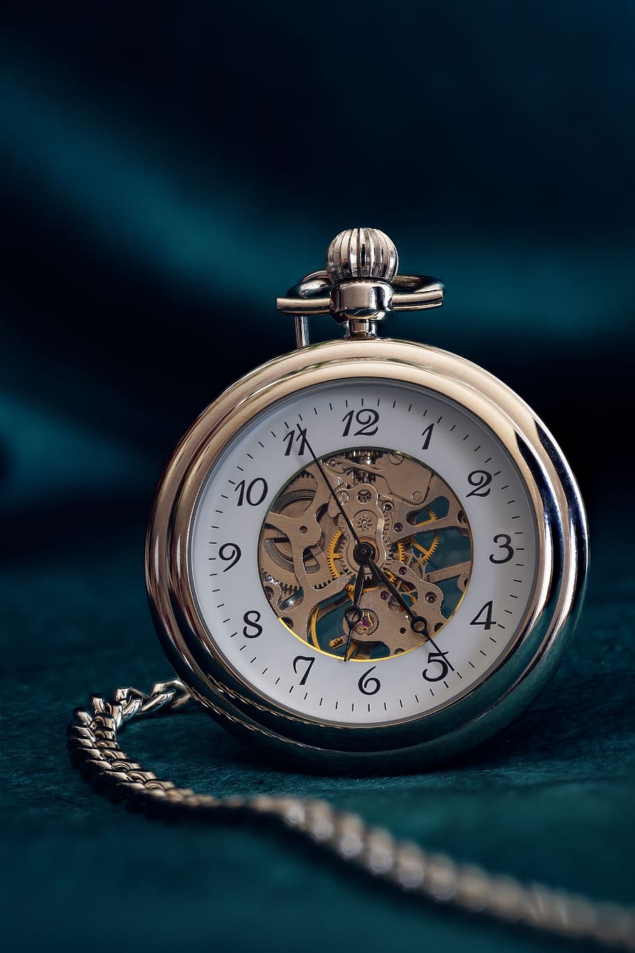 pocket watch, clock, time, movement, old, pointer, hours, clock face, HD wallpaper