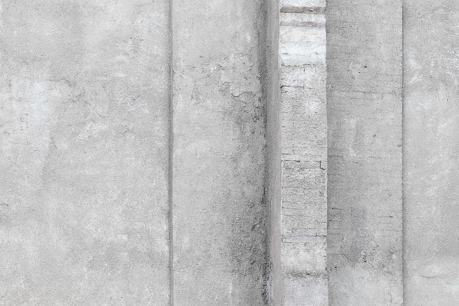 top view photo of gray concrete road curb, plaster, wall, empty, HD wallpaper