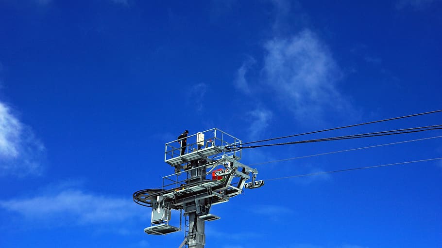 austria, schladming, blue, sky, low angle view, cloud - sky HD wallpaper