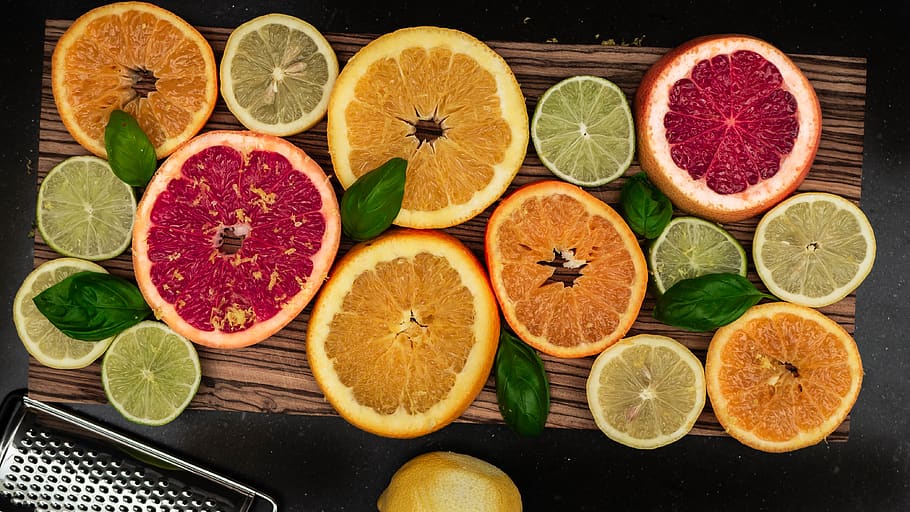 assorted sliced limes, citrus fruit, food and drink, healthy eating HD wallpaper