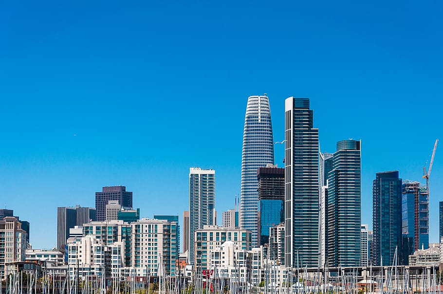city under blue sky at daytime, building, urban, san francisco HD wallpaper