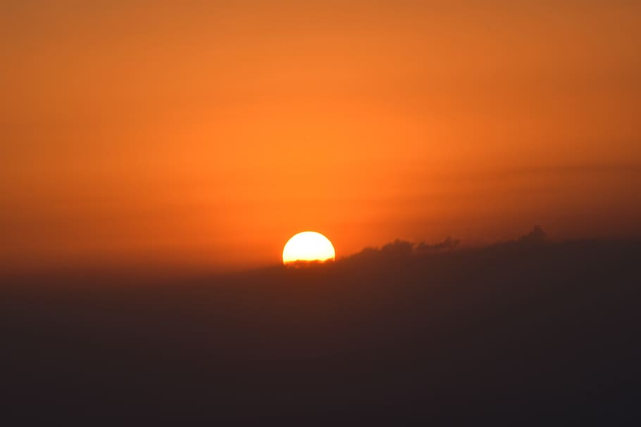 sunset, sky, clouds, day, nature, el salvador, fly, horizon HD wallpaper