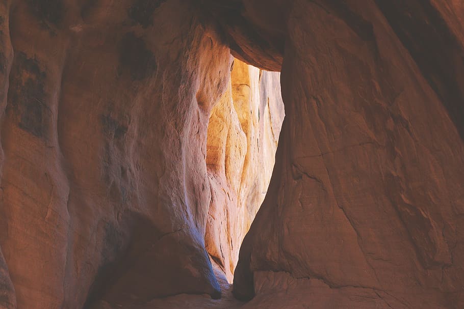 cave entryway, rock formation, geology, physical geography, rock - object HD wallpaper