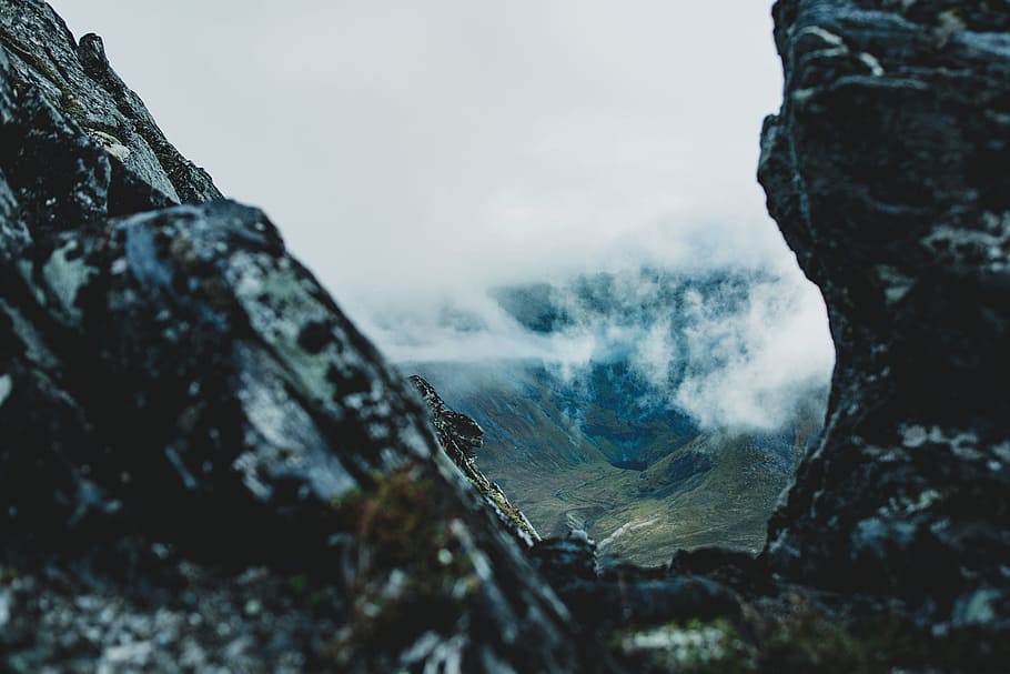 nature, landscape, clouds, sky, mountain, green, grass, travel HD wallpaper