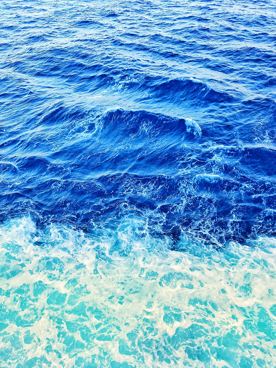waves, blue, ocean, sea, water, motion, beauty in nature, full frame HD wallpaper