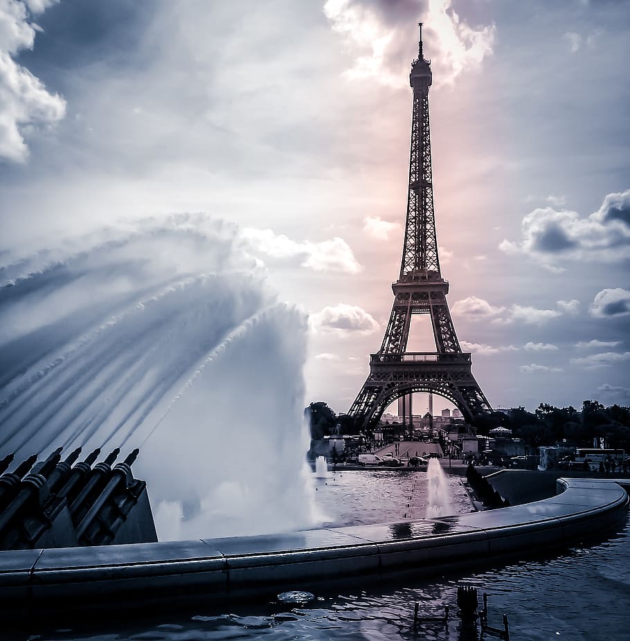 france, paris, architecture, cloud - sky, built structure, travel destinations HD wallpaper