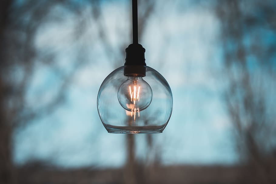 lighted pendant lamp, lighting equipment, light bulb, electricity HD wallpaper