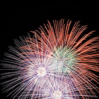 assorted-color fireworks, nature, outdoors, night, lighting, flare HD wallpaper