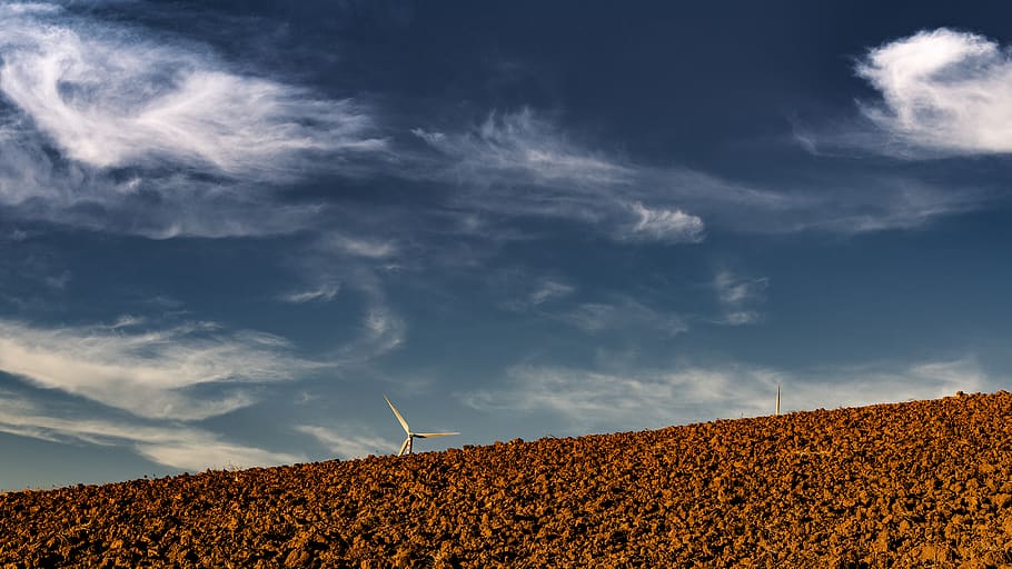 white windmill under cloudy sky, caccamo, italy, outdoors, hill HD wallpaper