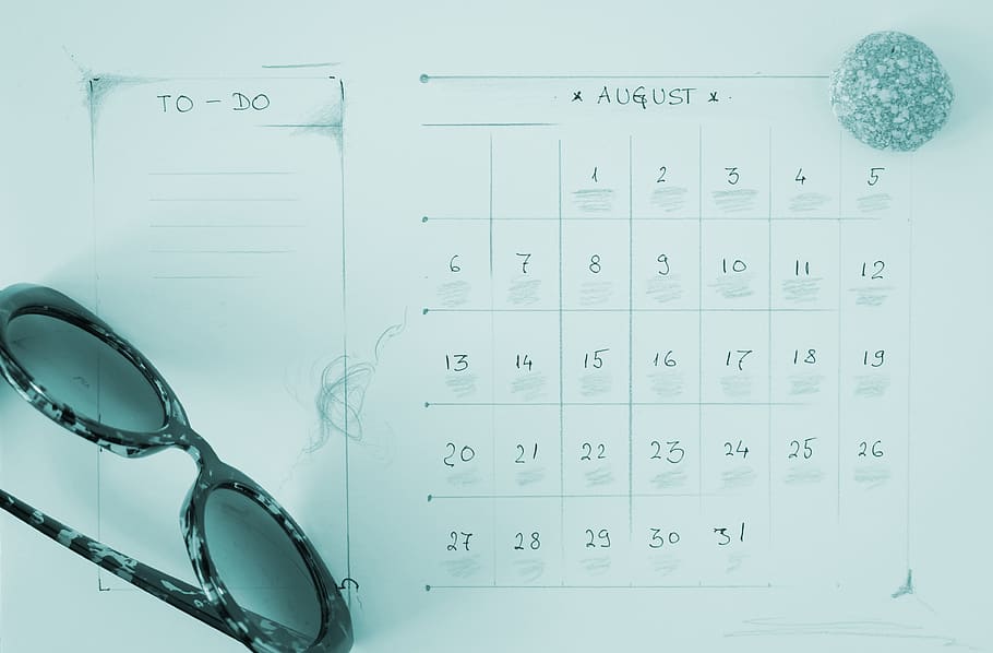 august, vacation, vacation planning, calendar, to-do, to do HD wallpaper