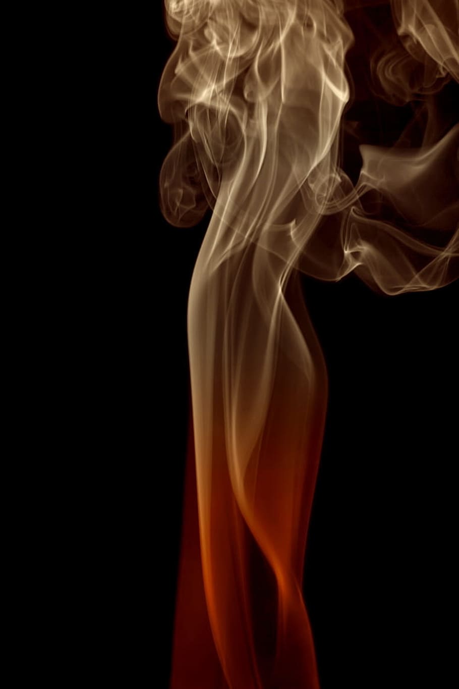background, smoke, isolated, black, smooth, shape, abstract HD wallpaper
