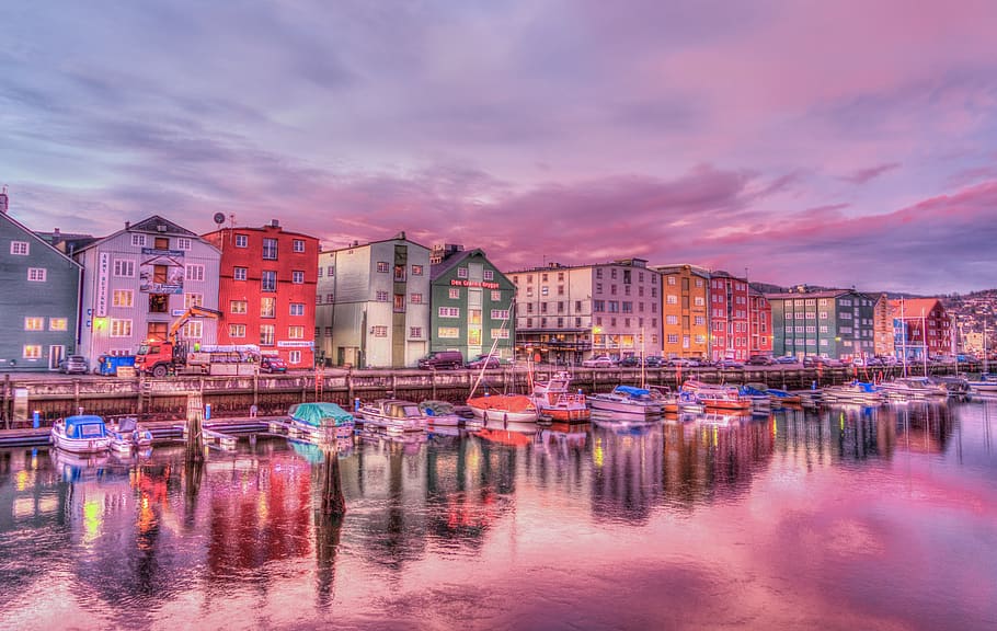 Bergen, Norway, architecture, boats, buildings, city, cityscape, HD wallpaper