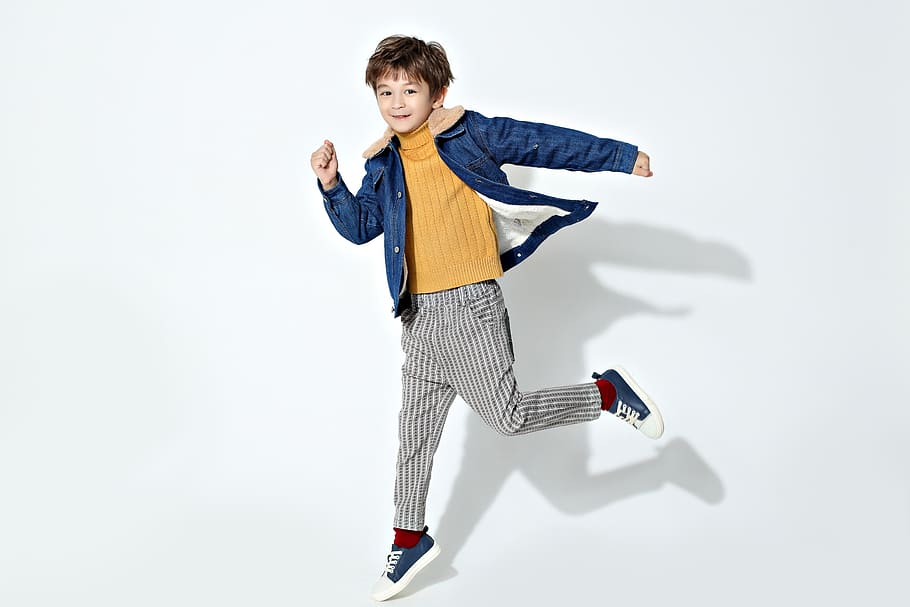Photo of Boy Wearing Denim Jacket, adorable, child, cute, facial expression, HD wallpaper