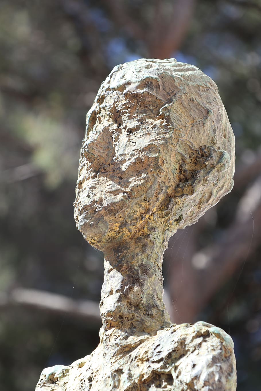 sculpture, bronze, consider, thinking, view, man, walking man HD wallpaper