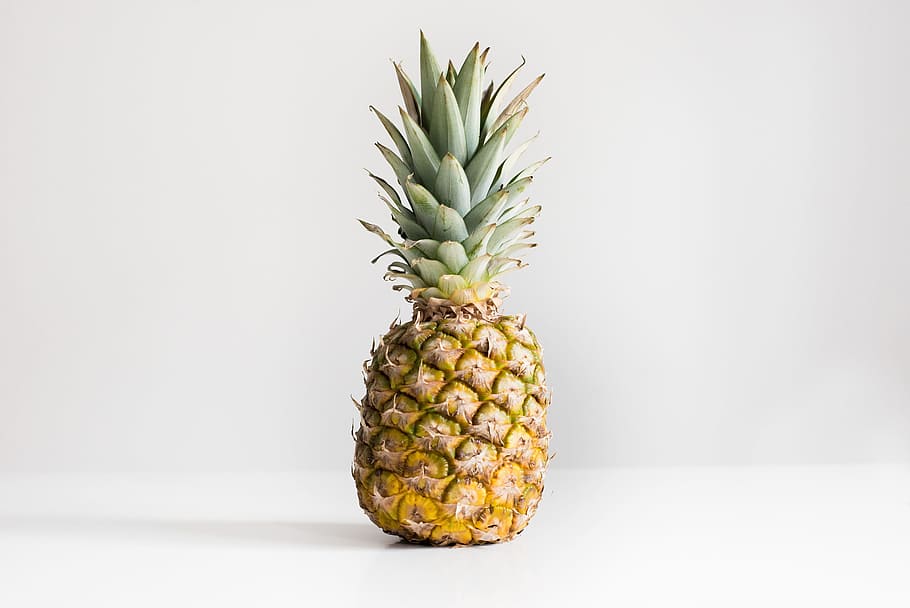 Pineapple, exotic, fruit, minimal, minimalistic, simple, simplistic, HD wallpaper