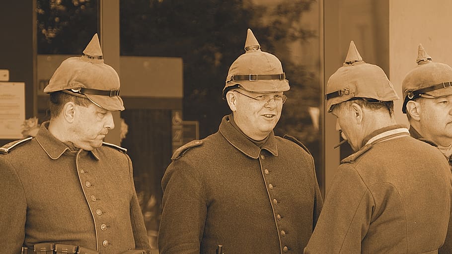 four men wearing caps, human, person, people, 2 place antoine mauny, HD wallpaper