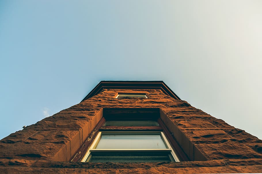Low-angle Photo of Brown Structure, architecture, bricks, building HD wallpaper