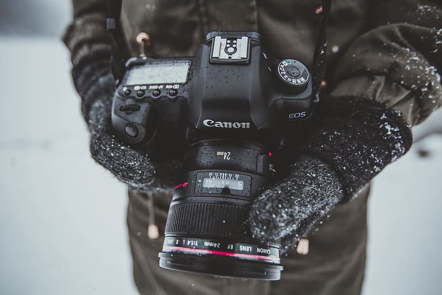 winter, snow, camera, photographer, photography, canon, canon 5d HD wallpaper