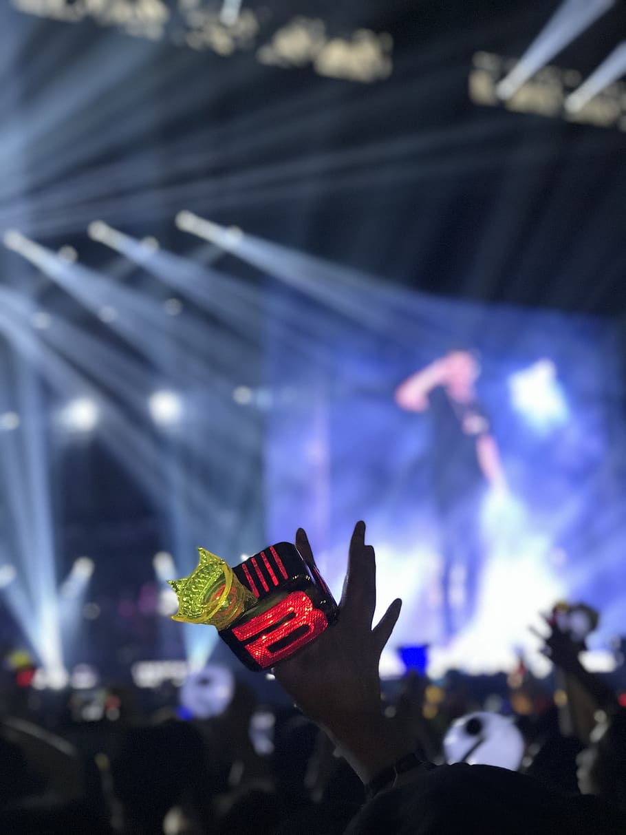 red and black light stick, chiba, japan, music, leisure activities HD wallpaper