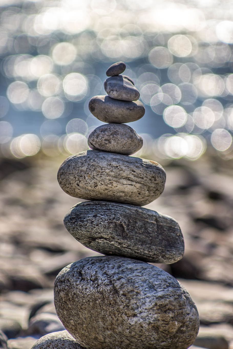 stones, pebbles, round, stack, zen stones, stone background