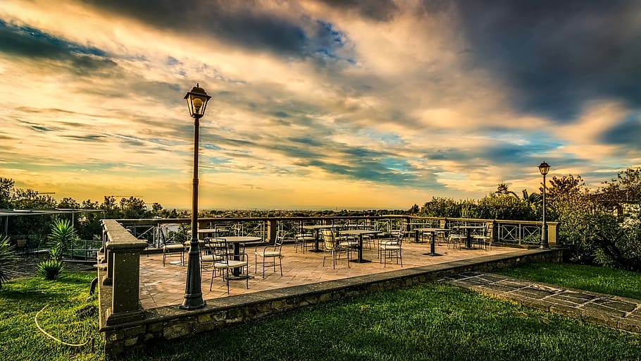 rome, outdoors, sky, panoramic, travel, landscape, horizon HD wallpaper