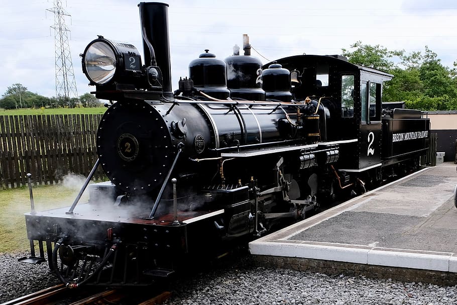 engine, train, railroad track, transportation system, railway HD wallpaper