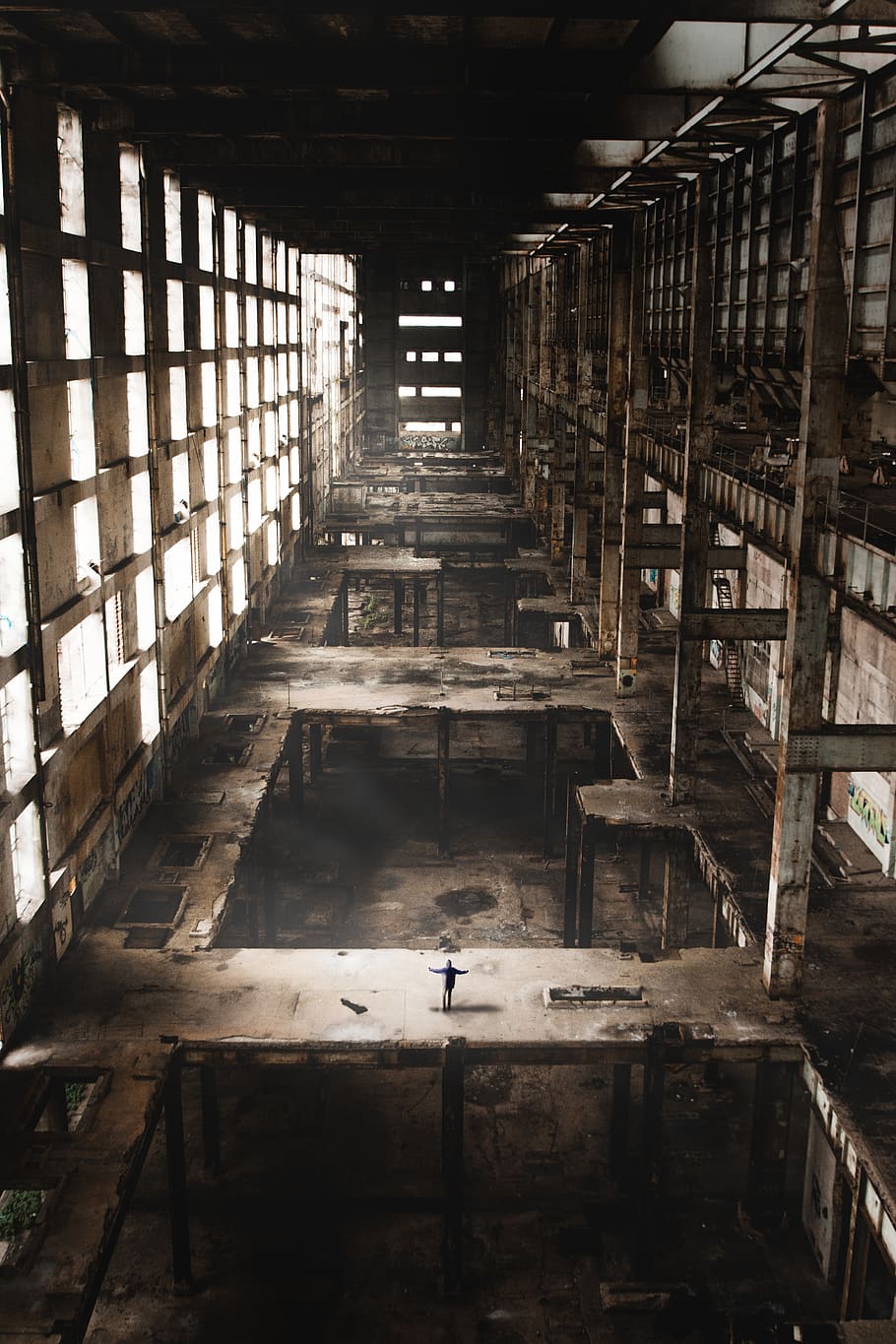 rusty industrial machine inside the building, brick, hearth, fireplace HD wallpaper