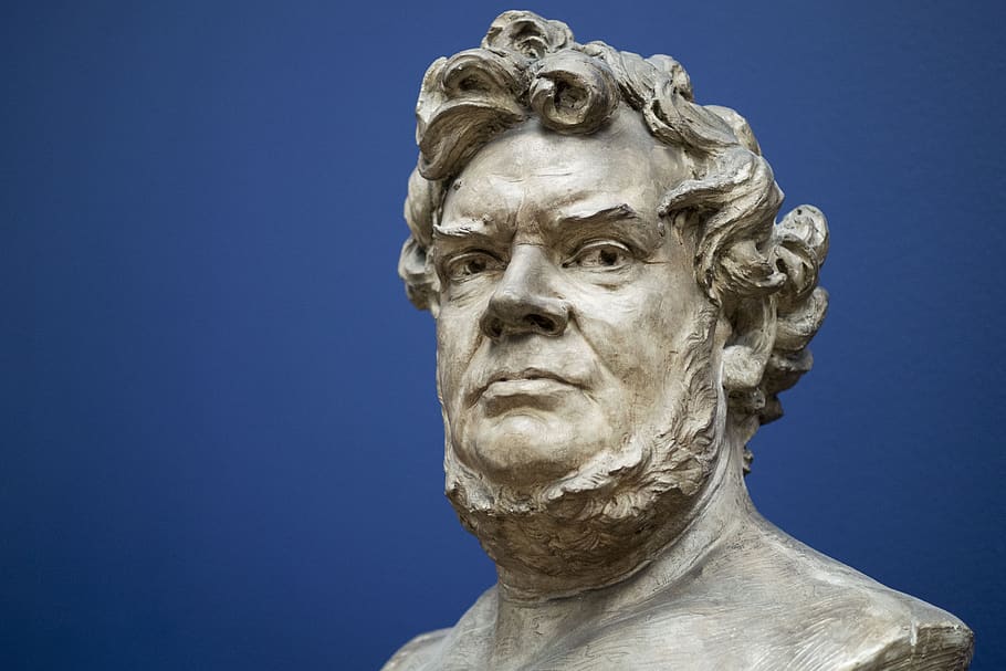 sculpture, art, statue, ancient, man, face, stone, art and craft HD wallpaper